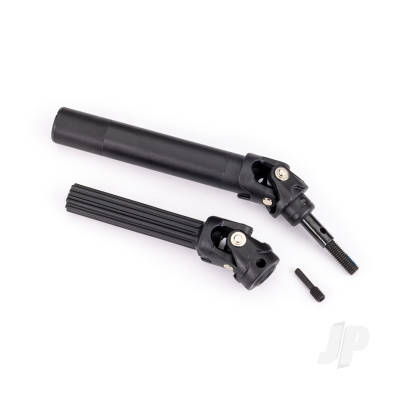 Driveshaft assembly, front or rear, Maxx Duty (1) (left or right) (fully assembled, ready to install) / screw pin (1) (for use with #8995 WideMaxx suspension kit)