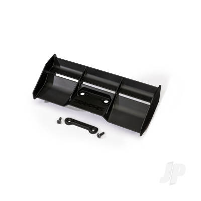 Wing, race, low profile (Black) / wing washer / 4x12mm FCS (2 pcs)