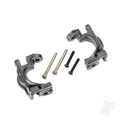 Caster blocks (C-Hubs), extreme heavy duty, Grey (left & right)/ 3x32mm hinge pins (2)/ 3x20mm BCS (2) (for use with #9080 upgrade kit)