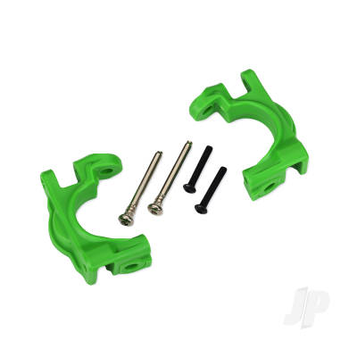 Caster blocks (c-hubs), extreme heavy duty, Green (left & right) / 3x32mm hinge pins (2) / 3x20mm BCS (2) (for use with #9080 upgrade kit)