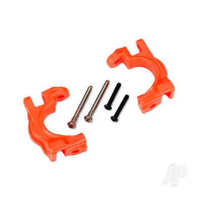 Caster blocks (c-hubs), extreme heavy duty, Orange (left & right) / 3x32mm hinge pins (2) / 3x20mm BCS (2) (for use with #9080 upgrade kit)