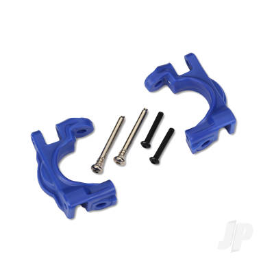 Caster blocks (c-hubs), extreme heavy duty, Blue (left & right) / 3x32mm hinge pins (2) / 3x20mm BCS (2) (for use with #9080 upgrade kit)