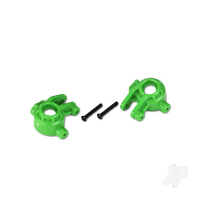 Steering blocks, extreme heavy duty, Green (left & right) / 3x20mm BCS (2 pcs) (for use with #9080 upgrade kit)