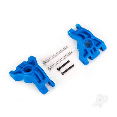 Carriers, stub axle, rear, extreme heavy duty, Blue (left & right)/ 3x41mm hinge pins (2)/ 3x20mm BCS (2) (for use with #9080 upgrade kit)