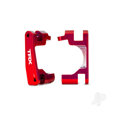 Caster blocks (c-hubs), 6061-T6 aluminium (red-anodised), left & right (for use with #9080 upgrade kit)