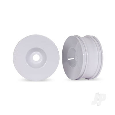 3.0" White Dished Wheels (2)