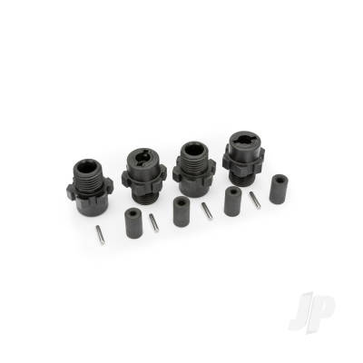 Wheel hubs, hex (4 pcs) / axles (4 pcs) / axle pins (4 pcs)