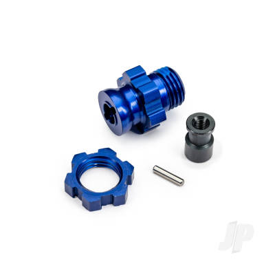 Wheel Hub/Nut 17mm Splined Blue