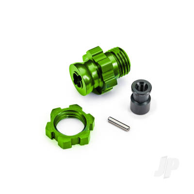 Wheel Hub/Nut 17mm Splined Green