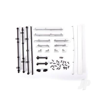 Side trim, Chevrolet Blazer (1972), left & right/ rear trim, upper & lower/ retainers, left, right & rear/ 2.6x8 BCS (23)/ 1.6x5 BCS (self-tapping) (5) (fits #9111 body)