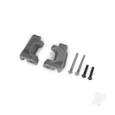 Caster blocks (c-hubs), extreme heavy duty, Grey (left & right) / 3x26mm hinge pins (2) / 3x15mm BCS (2 pcs) (for use with #9180 and 9181 upgrade kit)