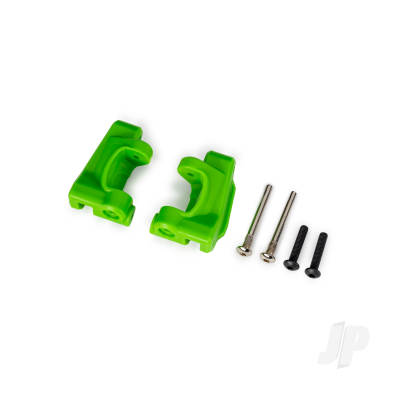 Caster blocks (c-hubs), extreme heavy duty, Green (left & right) / 3x26mm hinge pins (2) / 3x15mm BCS (2 pcs) (for use with #9180 and 9181 upgrade kit)