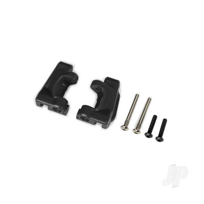 Caster blocks (c-hubs), extreme heavy duty, Black (left & right) / 3x26mm hinge pins (2) / 3x15mm BCS (2 pcs) (for use with #9180 and 9181 upgrade kit)