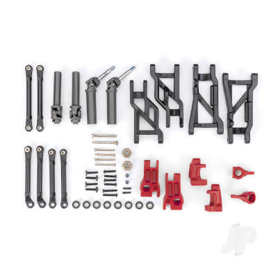Outer Driveline & Suspension Upgrade Kit, extreme heavy duty, Red (fits Slash 2WD)