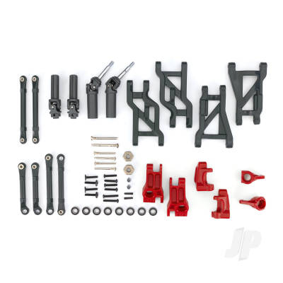 Outer Driveline & Suspension Upgrade Kit, extreme heavy duty, Red (fits Bandit or Drag Slash)