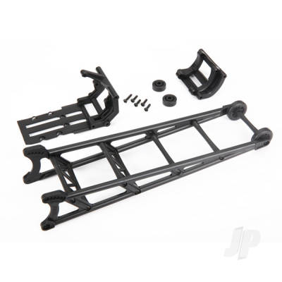 Wheelie bar, Black (assembled) / wheelie bar mount