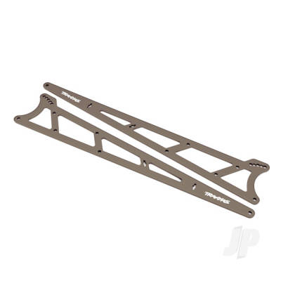 Side plates, wheelie bar, Charcoal Grey (aluminium) (2 pcs)
