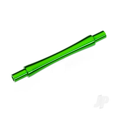 Axle, wheelie bar, 6061-T6 aluminium (Green-anodised) (1pc)/ 3x12 BCS (with threadlock) (2 pc)