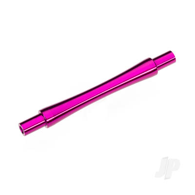 Axle, wheelie bar, 6061-T6 aluminium (Pink-anodised) (1pc)/ 3x12 BCS (with threadlock) (2 pc)