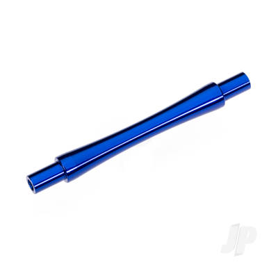 Axle, wheelie bar, 6061-T6 aluminium (Blue-anodised) (1pc)/ 3x12 BCS (with threadlock) (2 pc)
