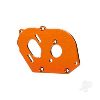 Plate, motor, 6061-T6 aluminium (Orange-anodised) (4mm thick) / 3x10mm CS with split and flat washer (2 pcs)