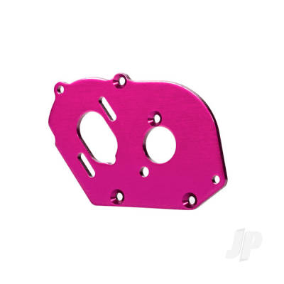 Plate, motor, 6061-T6 aluminium (Pink-anodised) (4mm thick) / 3x10mm CS with split and flat washer (2 pcs)