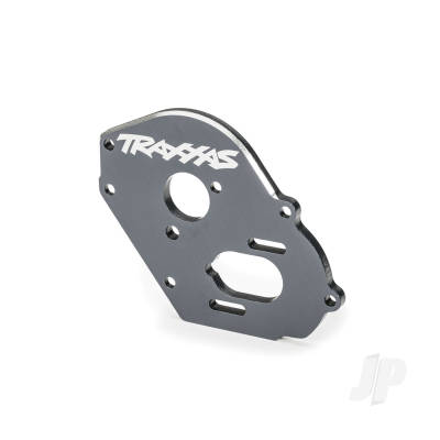 Plate, motor, 6061-T6 aluminium (Grey-anodised) (4mm thick)/ 3x10mm CS with split and flat washer (2)