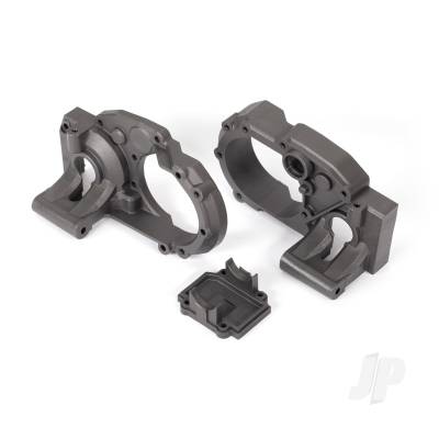 Gearbox halves, left & right/ differential cover (Charcoal Grey)