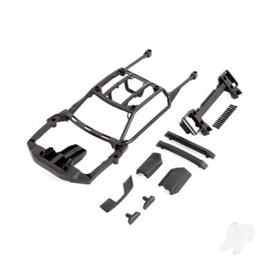 Body Support (assembled with front mount & rear latch) / skid pads (roof) (left & right)