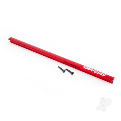 Chassis brace (T-Bar), 6061-T6 aluminium (Red-anodised) / 3x16 SS (2 pcs) (fits Sledge)