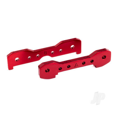 Tie bars, front, 6061-T6 aluminium (Red-anodised)