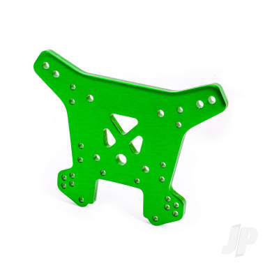 Shock tower, rear, 6061-T6 aluminium (Green-anodised)
