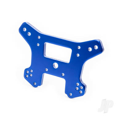 Shock tower, front, 6061-T6 aluminium (Blue-anodised)