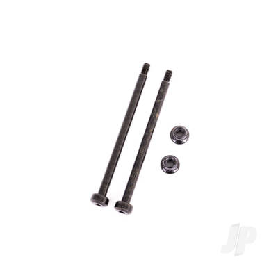 Suspension pins, outer, rear, 3.5x56.7mm (hardened steel) (2) / M3x0.5mm NL, flanged (2)