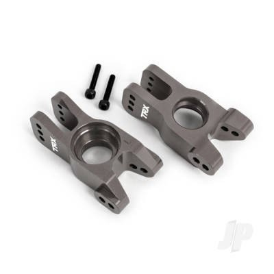 Carriers, stub axle, 6061-T6 aluminium (Dark Titanium-anodised) (left and right)