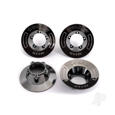Wheel covers, Black Chrome (4 pcs) (fits #9572 wheels)