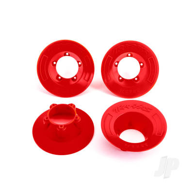 Wheel Covers, Red (4 pcs) (fits #9572 wheels)