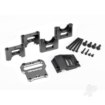 Mount, centre differential carrier, 6061-T6 aluminium (Dark Titanium-anodised)