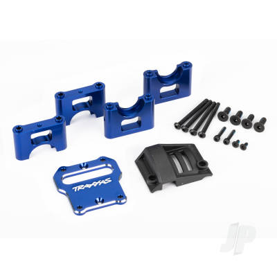 Mount, centre differential carrier, 6061-T6 aluminium (Blue-anodised)