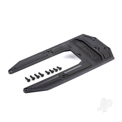 Skid plate, Chassis, Black (fits Sledge)