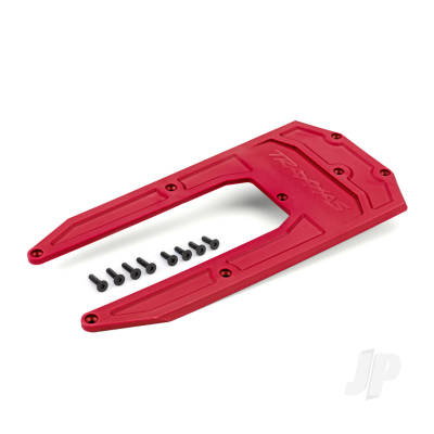 Skid plate, Chassis, Red (fits Sledge)
