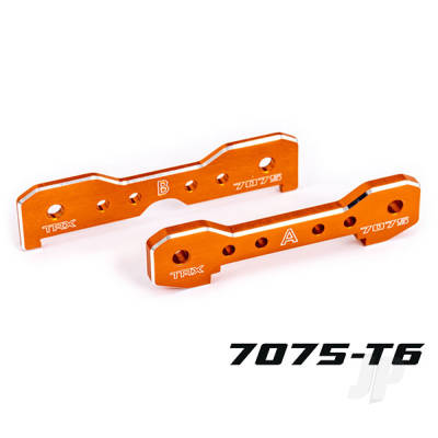 Tie bars, front, 7075-T6 aluminium (Orange-anodised) (fits Sledge)