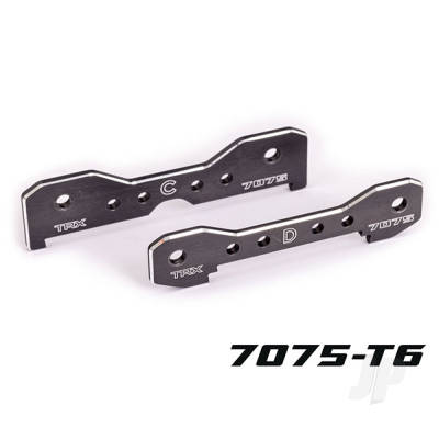 Tie bars, rear, 7075-T6 aluminium (Dark Titanium-anodised) (fits Sledge)