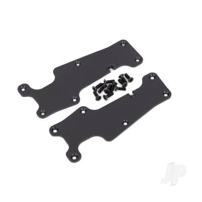 Suspension arm covers, Black, front (left and right) / 2.5x8 CCS (12 pcs)