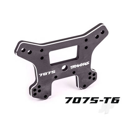 Shock tower, front, 7075-T6 aluminium (Dark Titanium-anodised) (fits Sledge)