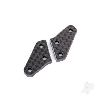 Steering block arms, carbon fibre (2) (fits #9635 series & 9637 series steering blocks)