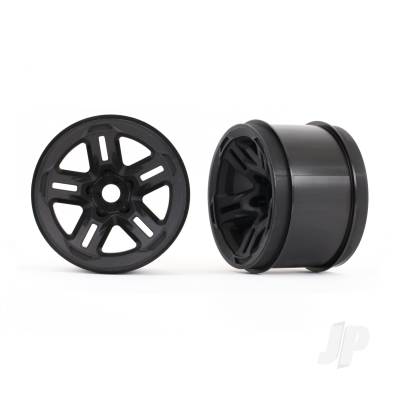 Wheels, 3.8in (Black) (2 pcs) (17mm splined)