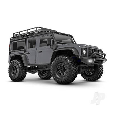 TRX-4M Land Rover Defender 1:18 4WD RTD Trail Truck, Silver (+ TQ, ECM-2.5, Titan 87T, 750mAh LiPo, USB Charger, Clipless Body)