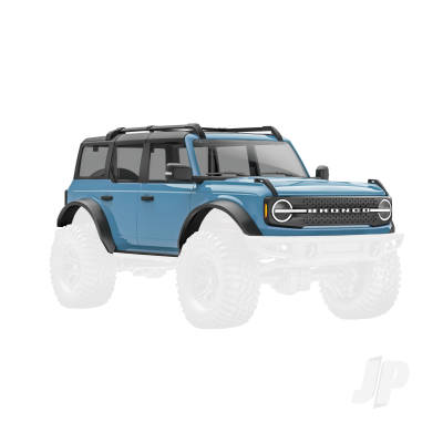 Body, Ford Bronco, complete, Area 51 (includes grille, side mirrors, door handles, fender flares, windshield wipers, spare Tyre mount, & clipless mounting)