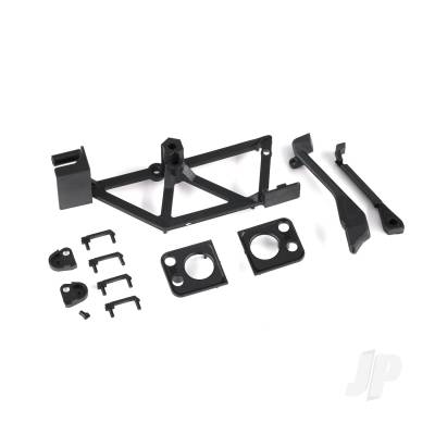 Door handles (4) / light mounts, front (left & right) / light retainers, front bumper (left & right) / fuel cap / snorkel / spare Tyre mount (fits #9712 body)